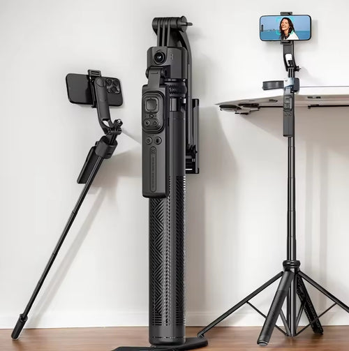 Trípode Inteligente C17 con Seguimiento Facial 360° y Control Remoto